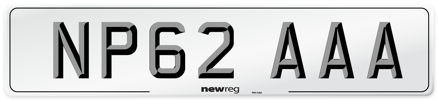 NP62 AAA Number Plate from New Reg
